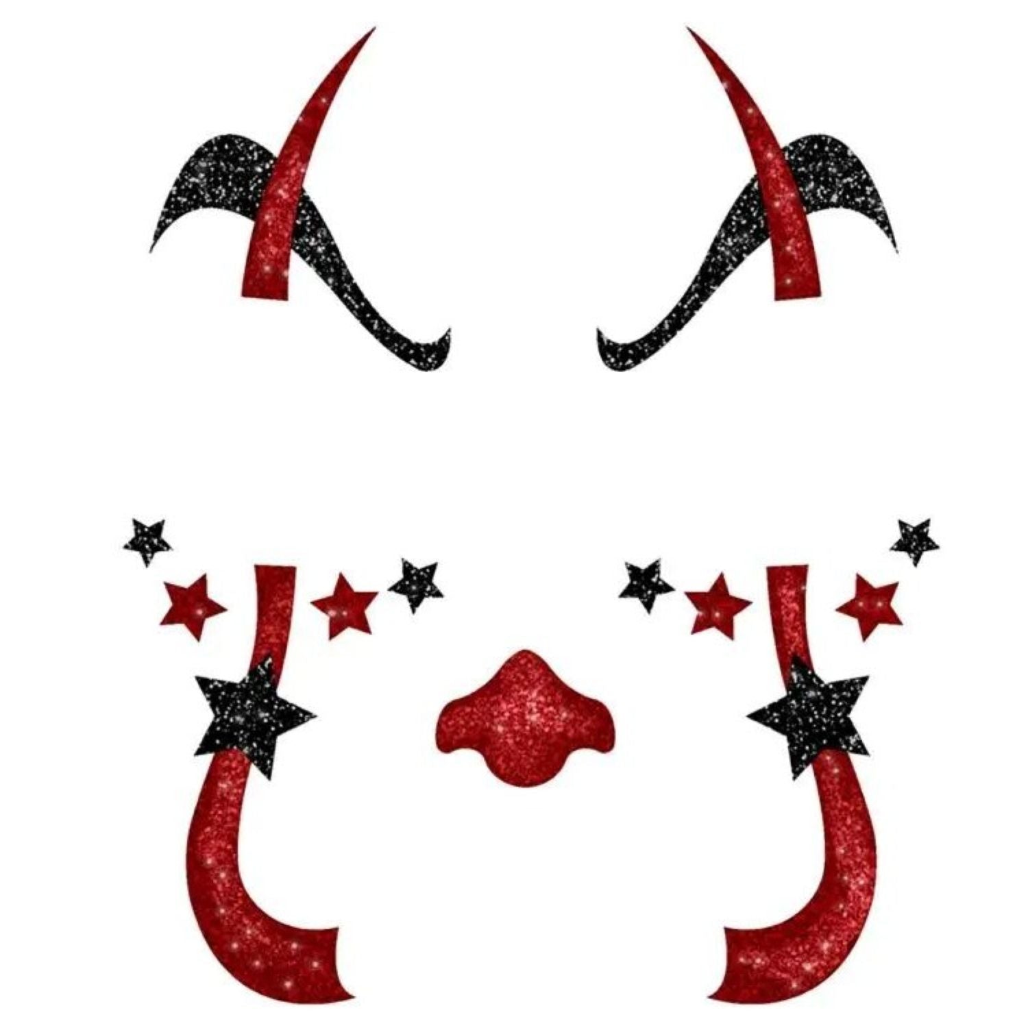 das-kost-mland-accessoires-face-art-glitzer-tattoo-clown-20x20cm image 3