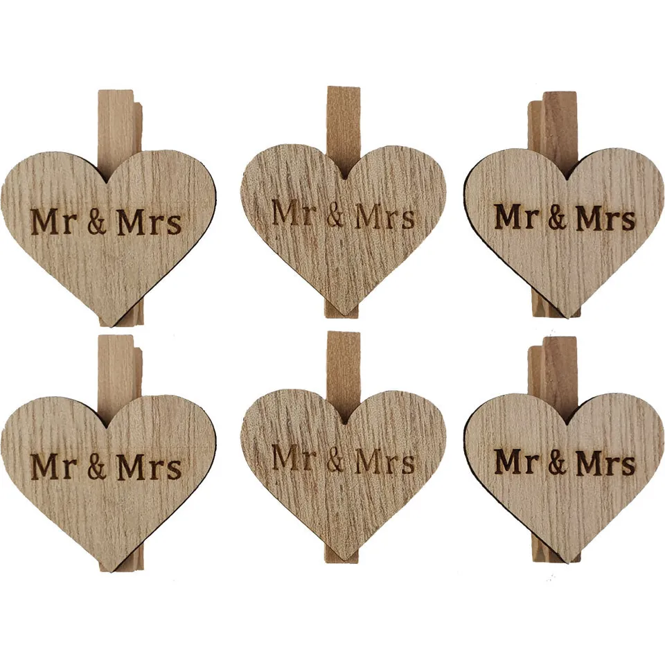 riffelmacher-dekoklammern-mr-mrs-4-5-cm-6-st-ck-holz image 1