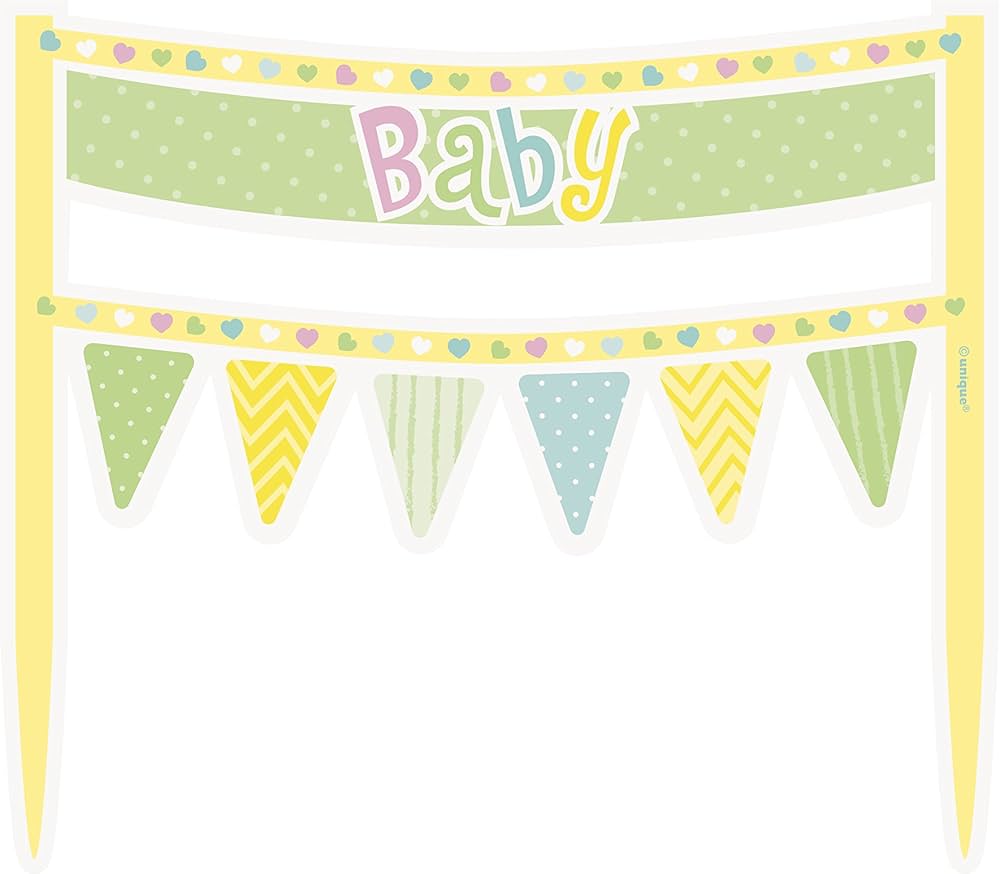 das-kost-mland-tortendeko-banner-baby-polka-dots-torte image 1