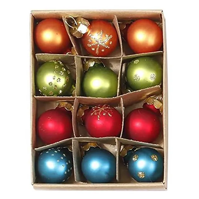 inge-glas-millefiori-weihnachtskugeln-glas-bunt-12x-2-cm image 1