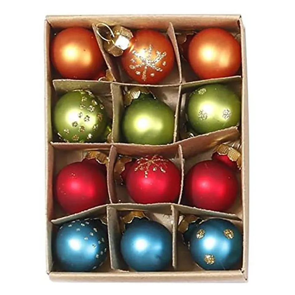 inge-glas-millefiori-weihnachtskugeln-glas-bunt-12x-2-cm image 1