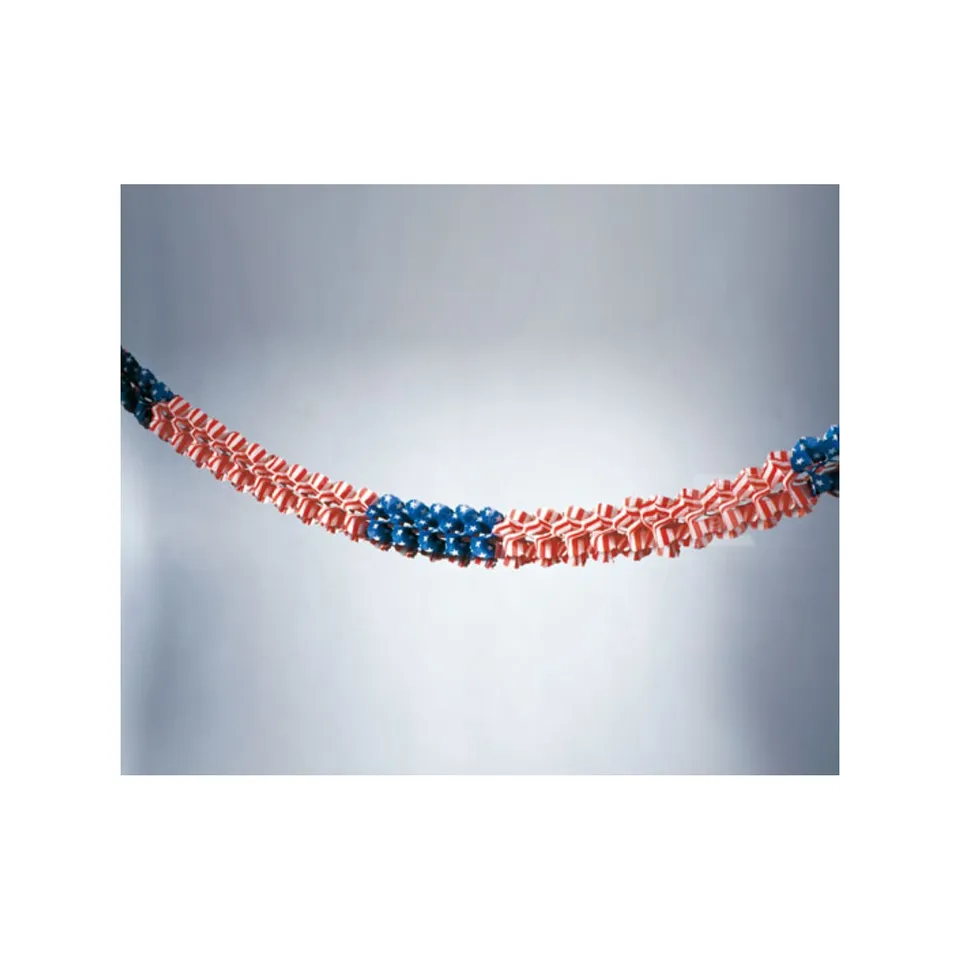 das-kost-mland-girlande-papier-usa-stars-stripes-6m image 1