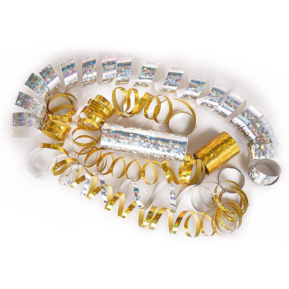 das-kost-mland-luftschlangen-holografisch-gold-silber-5-rollen image 4