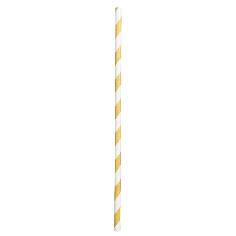 das-kost-mland-papierstrohhalme-gold-wei-20x20cm-20stk image 2