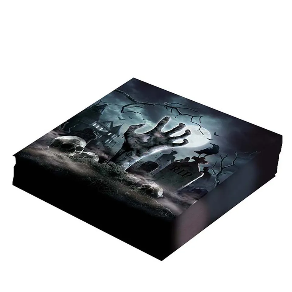 das-kost-mland-servietten-friedhof-16x16cm-20-st-ck-halloween image 1