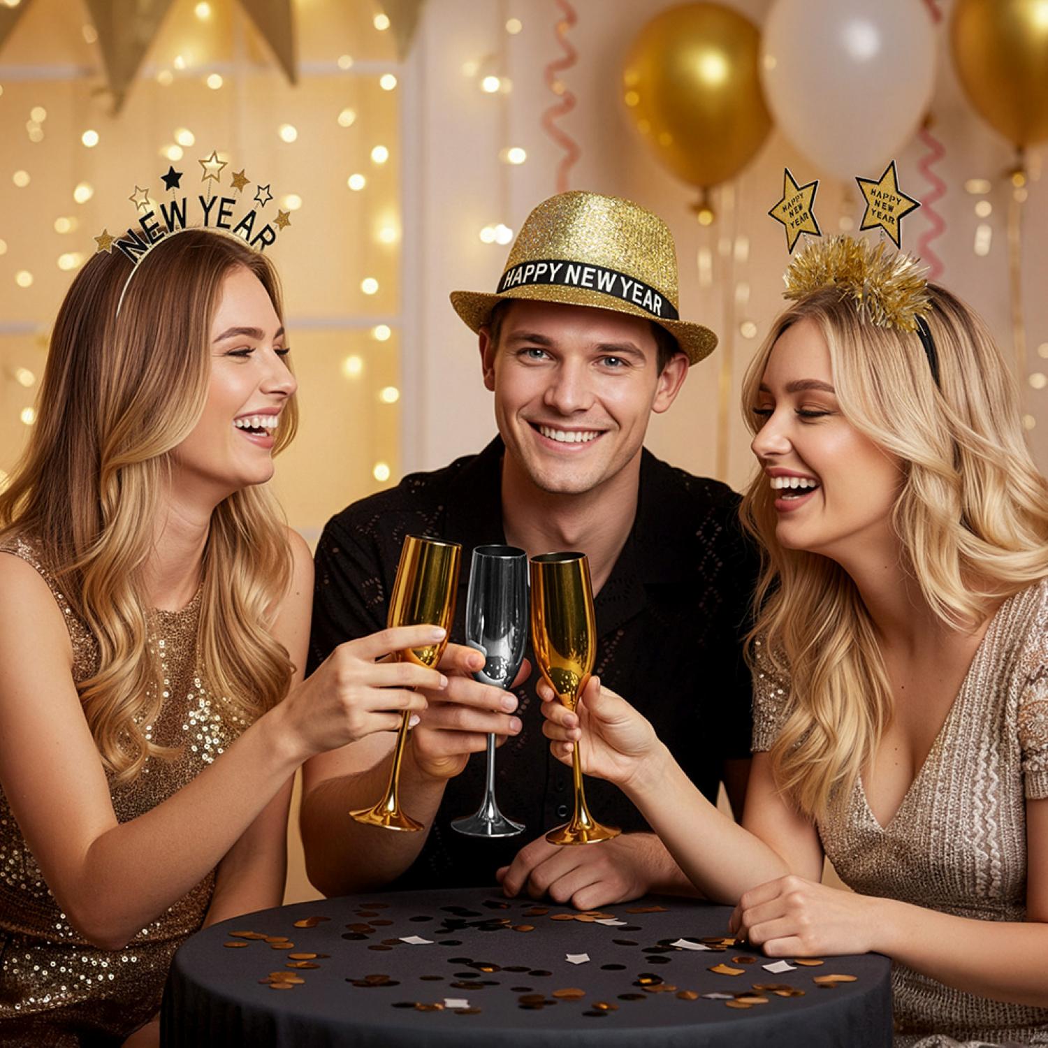 das-kost-mland-accessoires-hut-sparkling-happy-new-year-partyhut-gold image 6