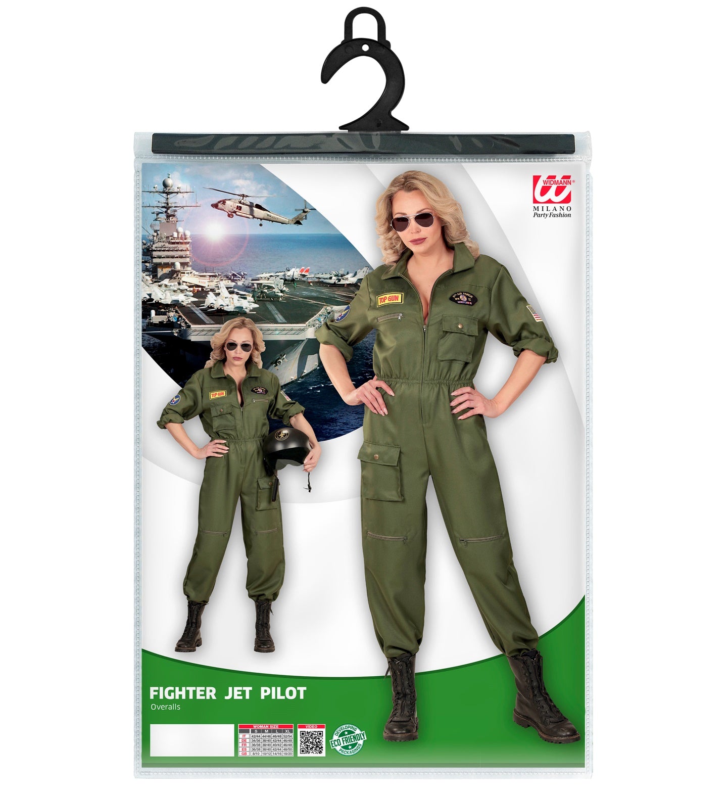 das-kost-mland-kampfjet-pilotin-damenkost-m-overall-gr-n-gr-m image 4