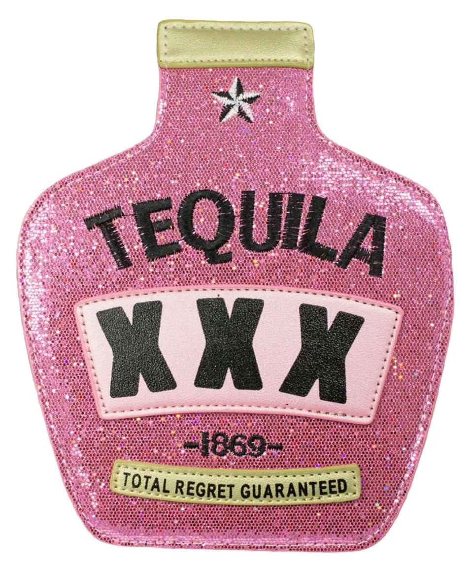 das-kost-mland-tequila-glitzer-handtasche-pink-23cm image 1