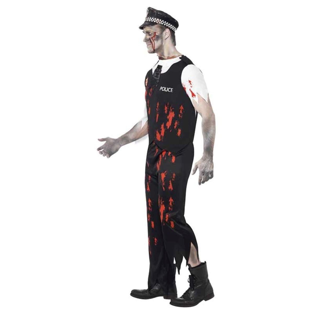 das-kost-mland-herren-zombie-policeman-kost-m-schwarz-gr-m image 2