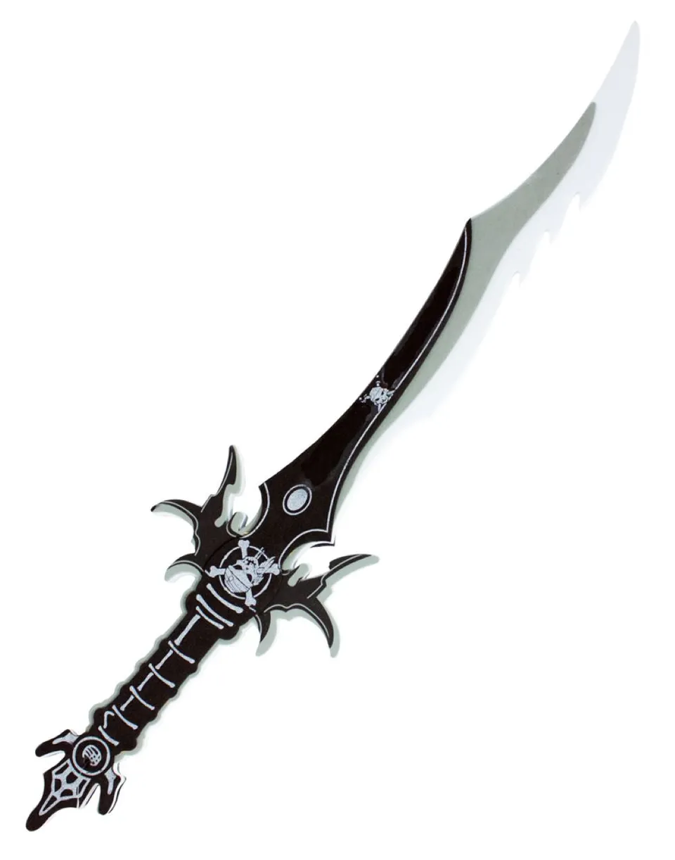 das-kost-mland-piratenschwert-schaumstoff-66cm-schwarz-grau-gezackt image 1