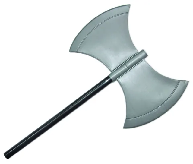 das-kost-mland-accessoires-mittelalter-doppelaxt-41-cm-kunststoff image 1
