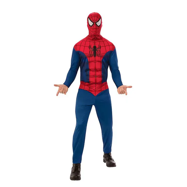 marvel-spiderman-kost-m-herren-overall-std-m-l-einsteiger-rot-blau image 1