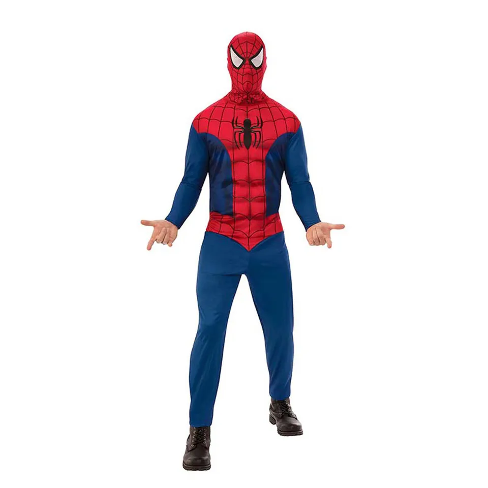 marvel-spiderman-kost-m-herren-overall-std-m-l-einsteiger-rot-blau image 1