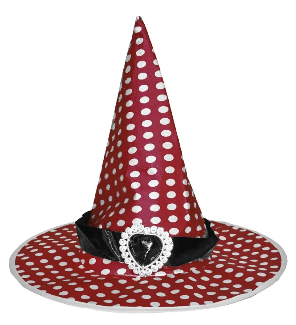 das-kost-mland-accessoires-hexenhut-speckles-spitzhut-rot-herz image 1