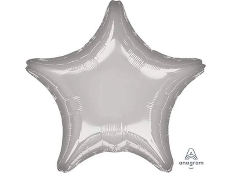 das-kost-mland-dekorationen-stern-folienballon-43-cm-silber image 1