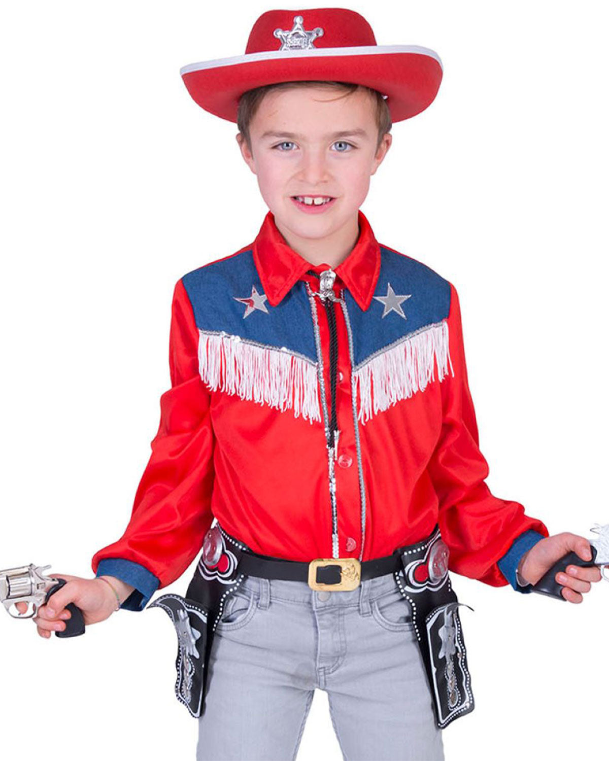 das-kost-mland-jungen-cowboy-hemd-fransen-rot-kinder image 4
