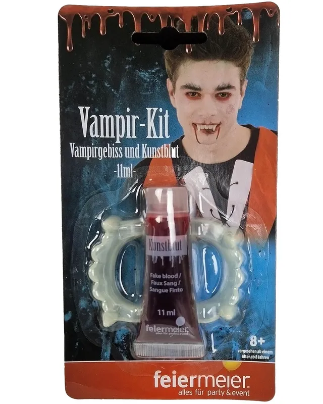 das-kost-mland-vampir-set-gebiss-und-kunstblut-11-ml-halloween image 1