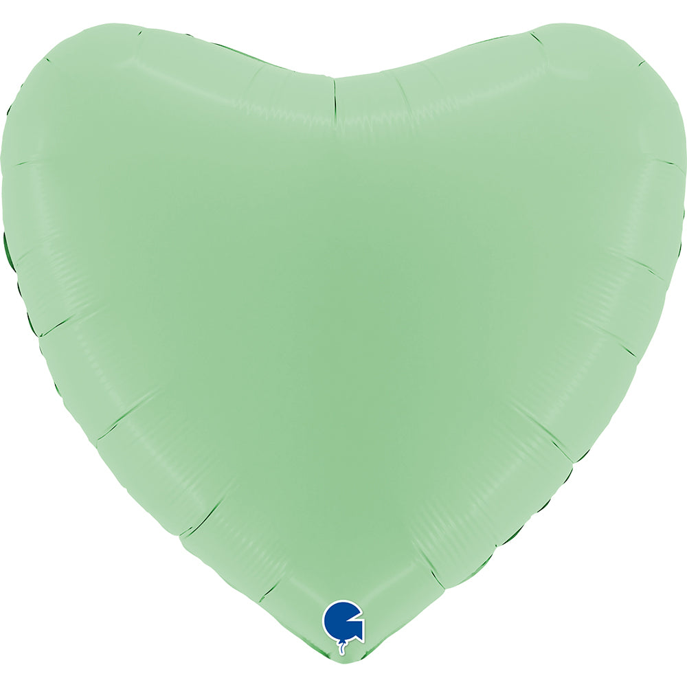 das-kost-mland-uni-herz-folienballon-gr-n-matt-91-cm image 1
