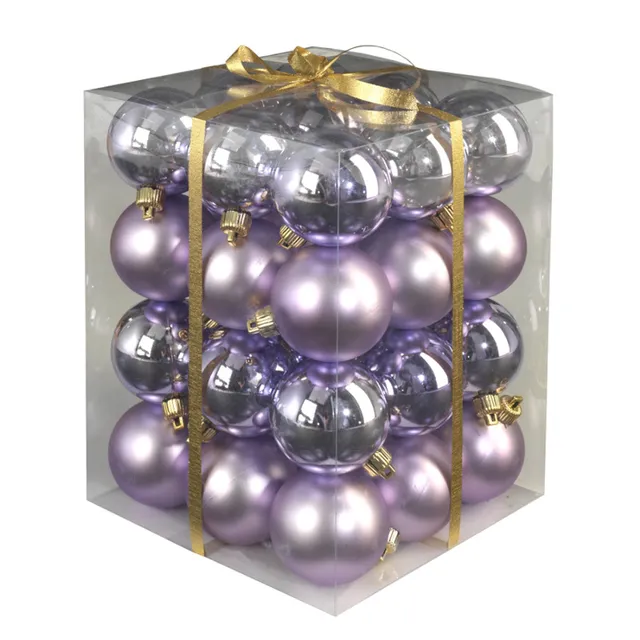 das-kost-mland-dekorationen-weihnachtskugeln-8cm-lila-12-st-matt-glanz image 1