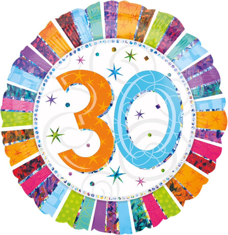 das-kost-mland-radiant-birthday-folienballon-45cm-30 image 1
