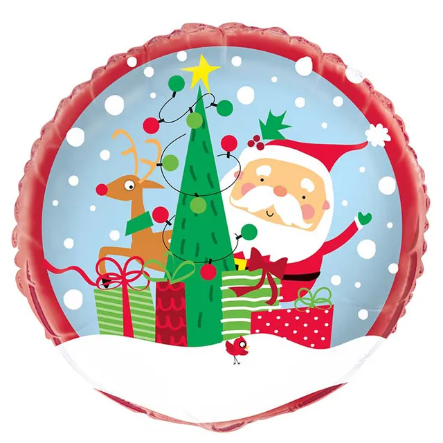 das-kost-mland-dekorationen-folienballon-colorful-santa-45-cm image 1