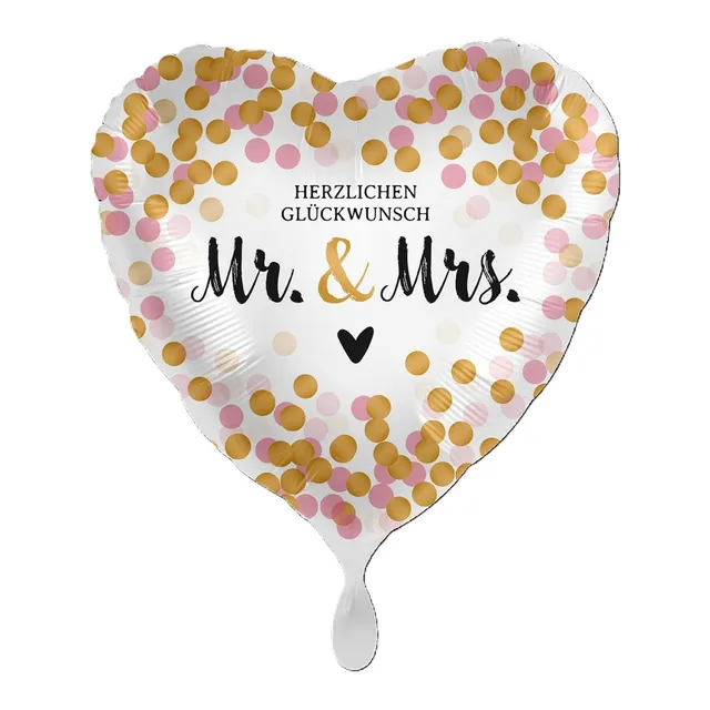 herz-folienballon-gl-ckwunsch-mr-mrs-hochzeit-43cm image 1