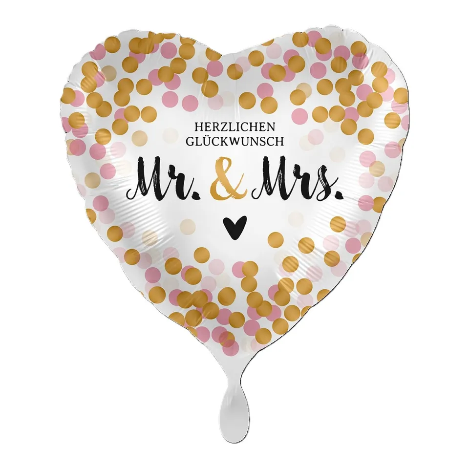 herz-folienballon-gl-ckwunsch-mr-mrs-hochzeit-43cm image 1