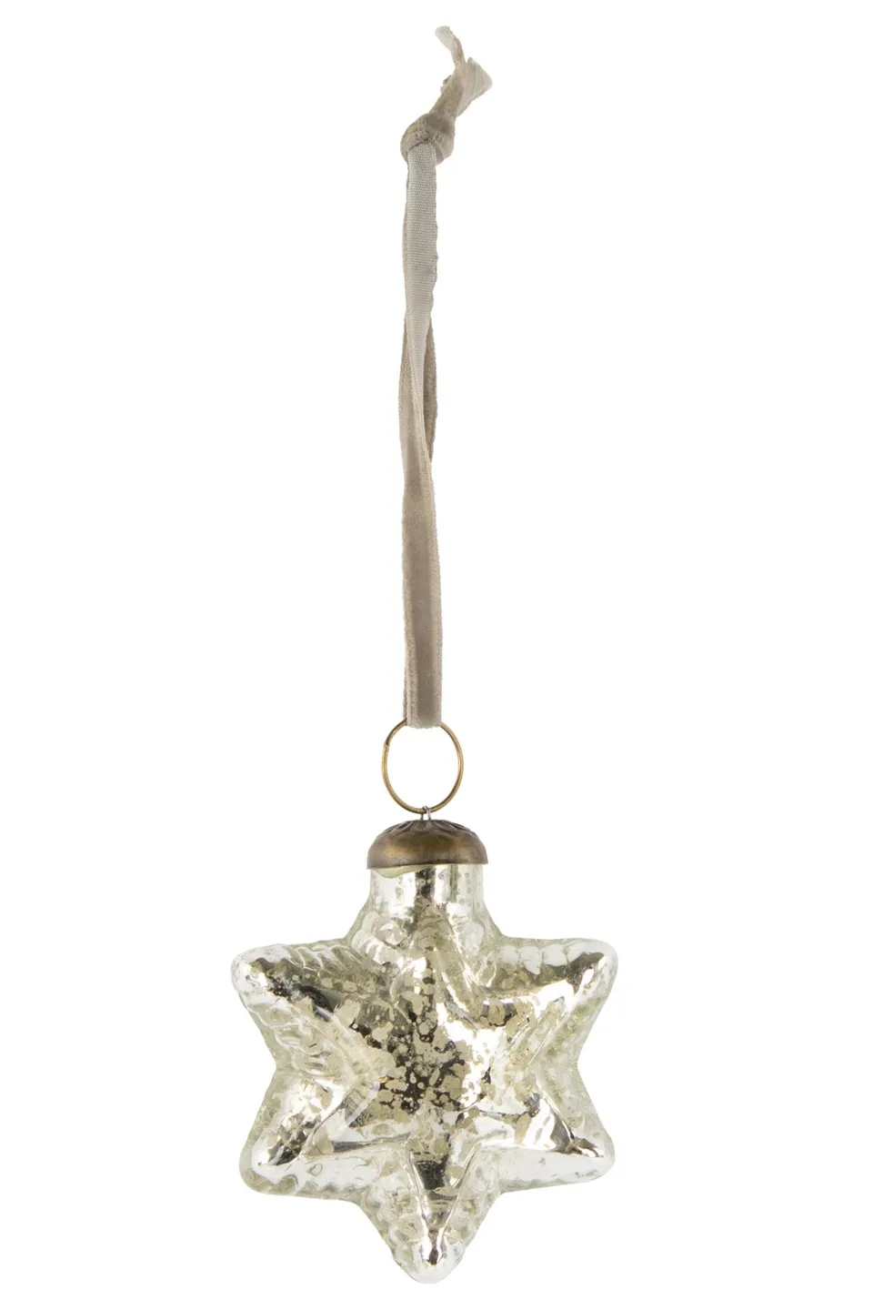 das-kost-mland-dekorationen-glasstern-11050-h-ngestern-silber-antik-8-cm image 1