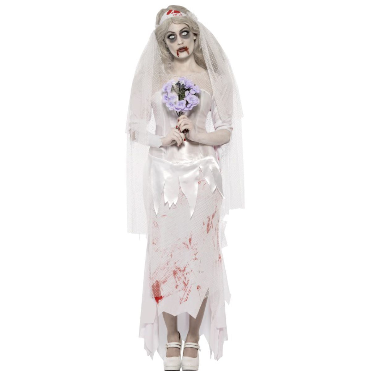 das-kost-mland-lady-zombie-bride-damenkost-m-gr-l-mit-schleier image 1