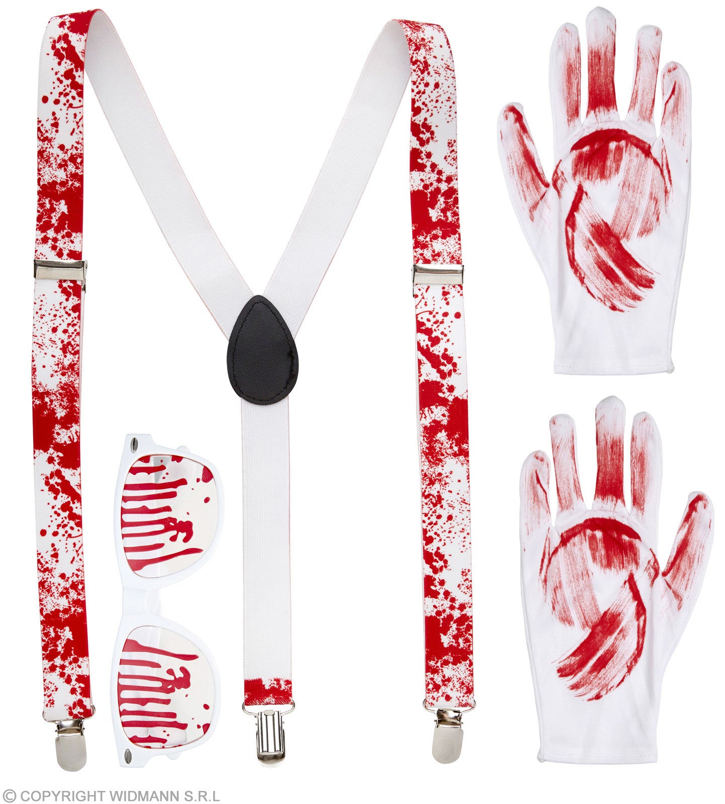 das-kost-mland-halloween-set-blutig-4-tlg-brille-zubeh-r image 2