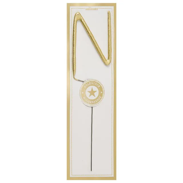 wunderkerze-buchstabe-classic-n-6-5cm-gold image 1
