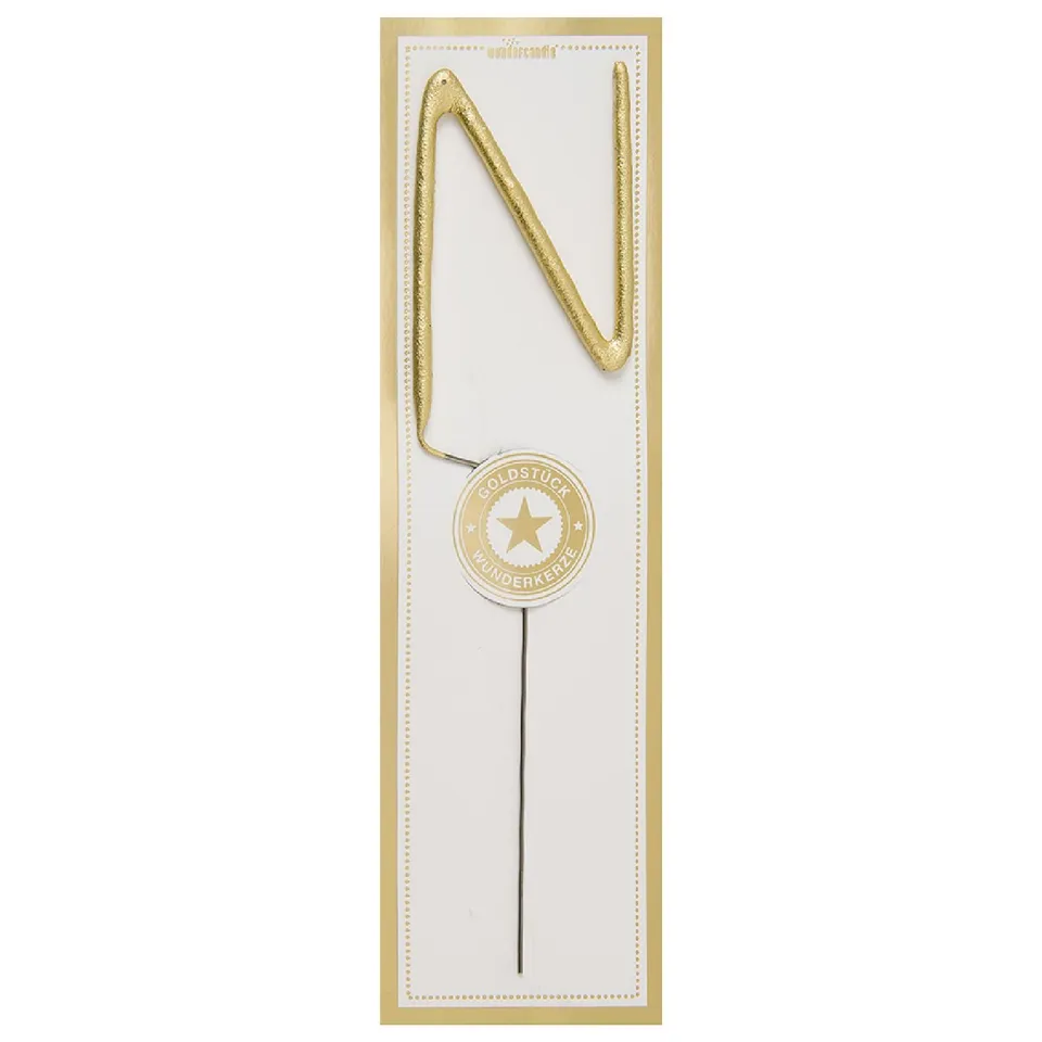 wunderkerze-buchstabe-classic-n-6-5cm-gold image 1