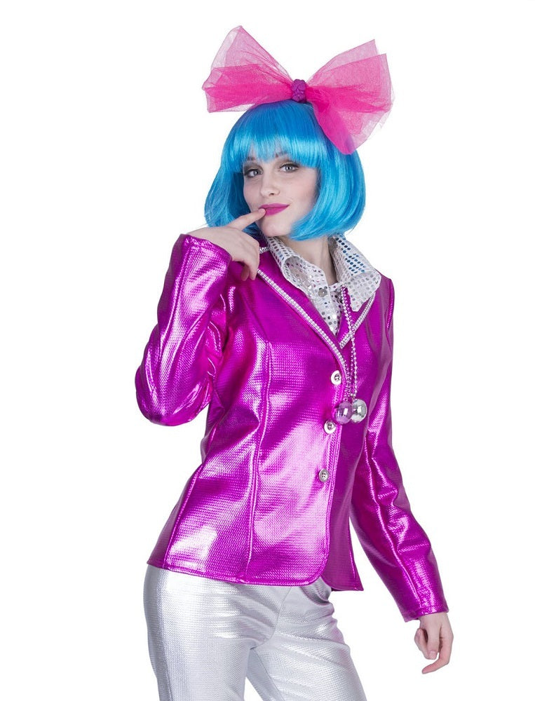 das-kost-mland-damen-disco-fever-jacke-kost-mjacke-pink-metallic image 1