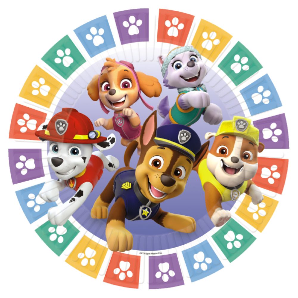 paw-patrol-pappteller-23-cm-8-st-ck-kindergeburtstag image 1