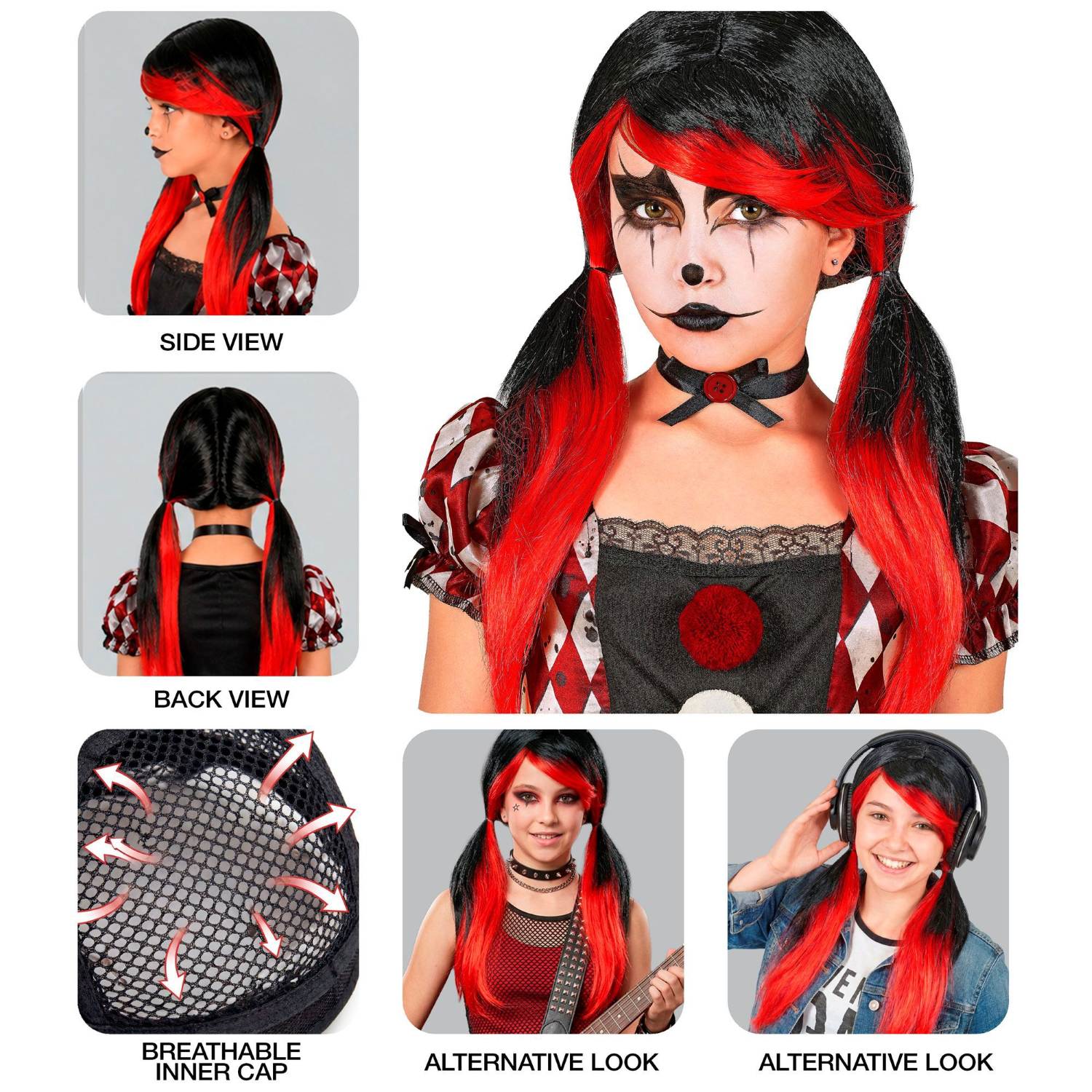das-kost-mland-accessoires-per-cke-killer-clown-kinder-schwarz-rot image 3