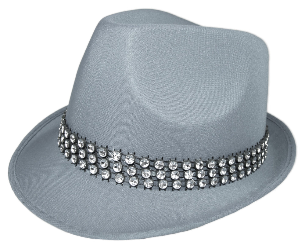 das-kost-mland-accessoires-hut-trilby-kristall-grau-partyhut image 1