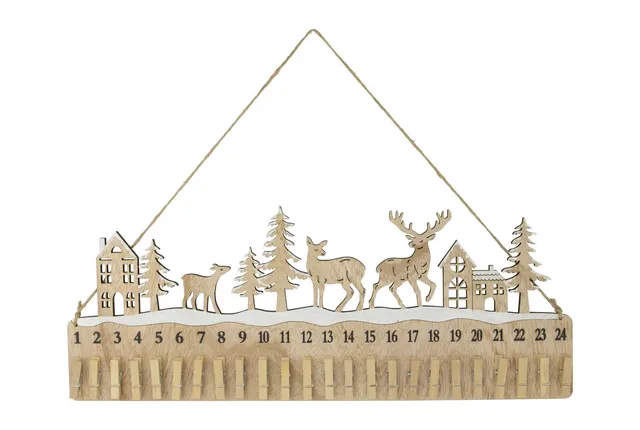 das-kost-mland-dekorationen-adventskalender-holz-24-klammern-natur image 1