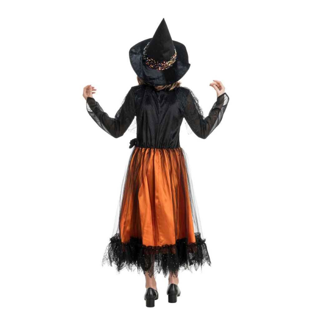das-kost-mland-lucinda-hexenkost-m-m-dchen-schwarz-orange-hut image 2