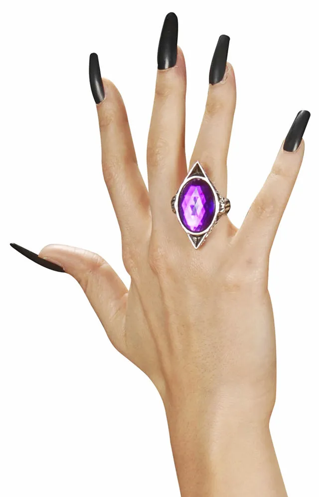 das-kost-mland-gothik-damen-ring-lila-modeschmuck image 1