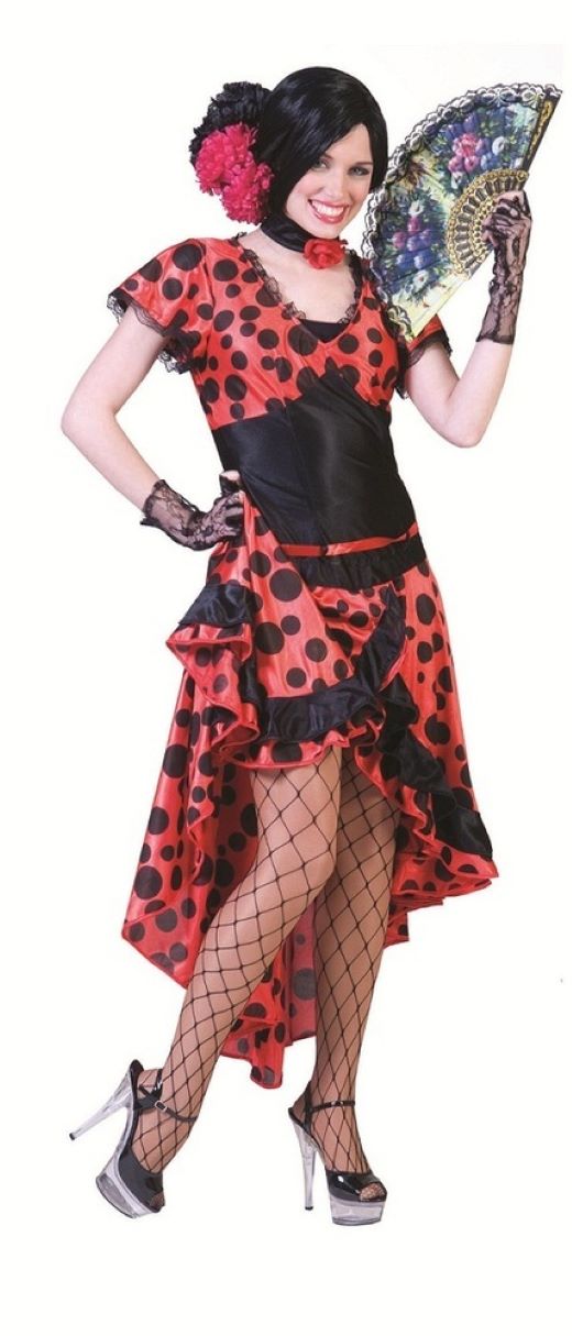 das-kost-mland-evita-spanierin-kost-m-damen-flamenco-kleid-gr-36-38 image 1