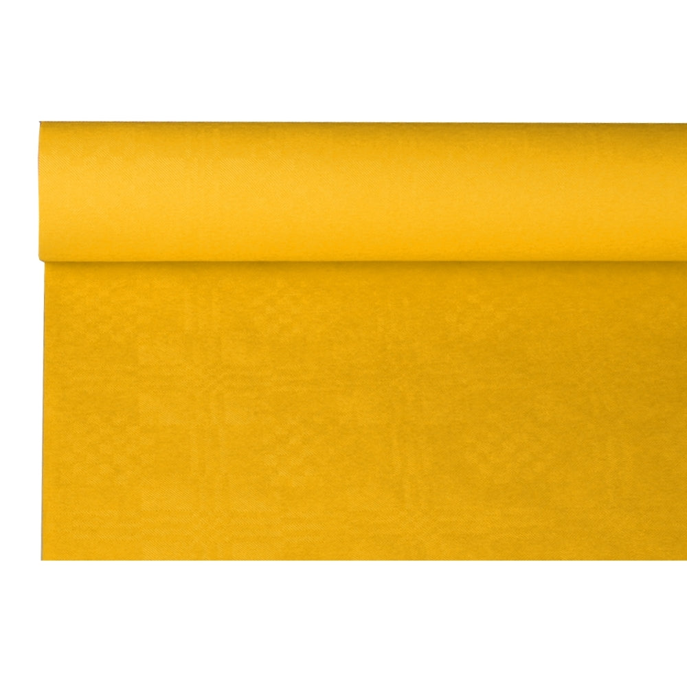 das-kost-mland-tischdecke-papier-damast-8x1-2m-gelb image 1