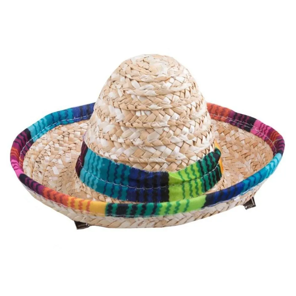 das-kost-mland-accessoires-mexikanischer-mini-hut-mit-clips-15-cm image 1