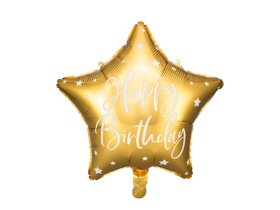 das-kost-mland-deko-stern-folienballon-happy-birthday-gold-45cm image 1