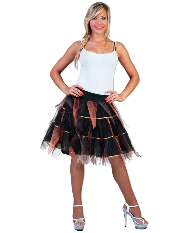 das-kost-mland-damen-fantasie-t-llrock-schwarz-braun-50-cm image 1