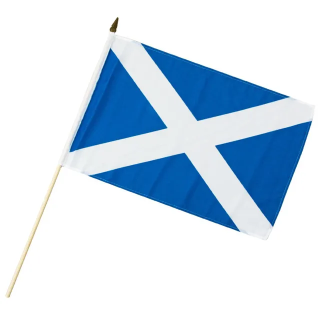 das-kost-mland-stockflagge-schottland-30x45cm-fahne-polyester image 1