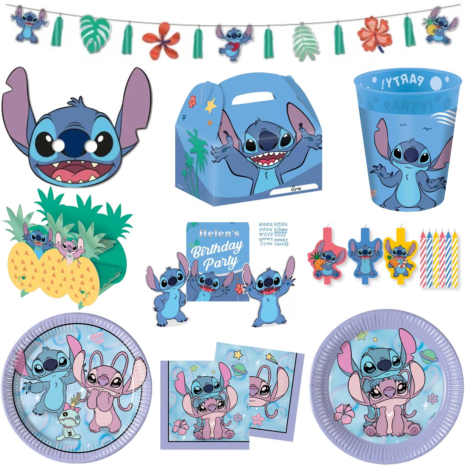 stitch-angel-partydeko-20-servietten-33x33-cm image 1