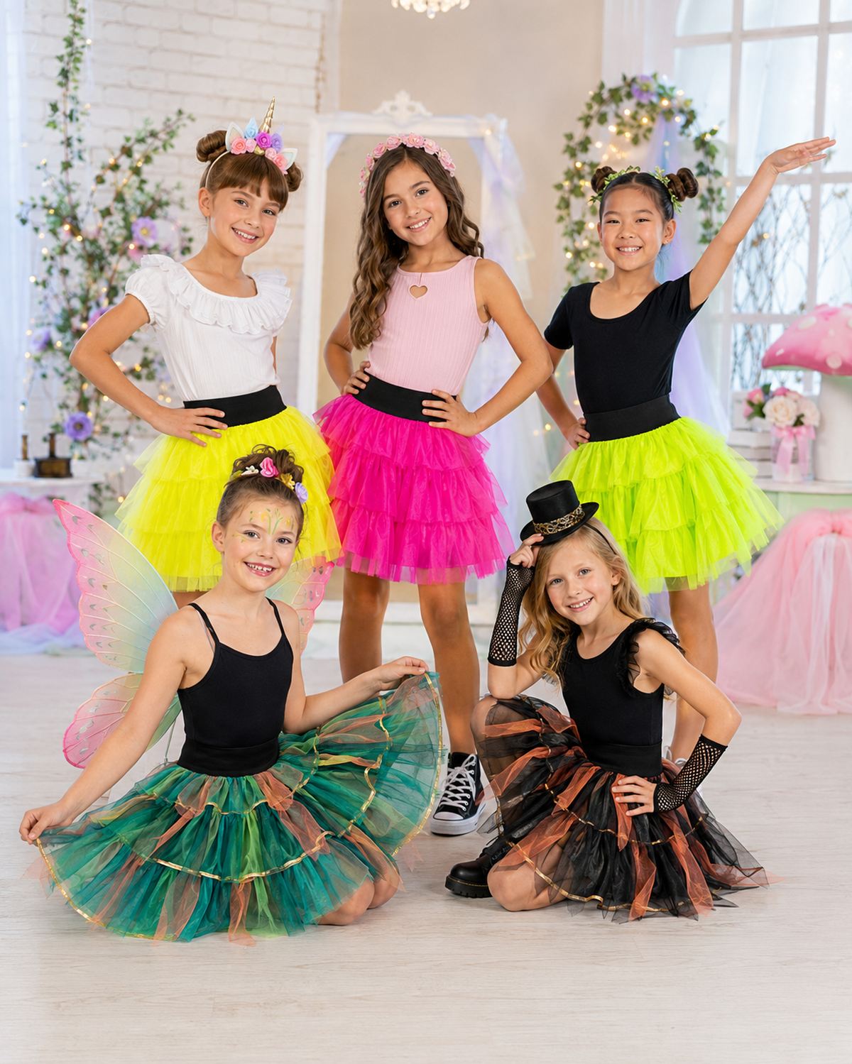 das-kost-mland-fantasie-petticoat-t-llrock-m-dchen-gr-n image 3