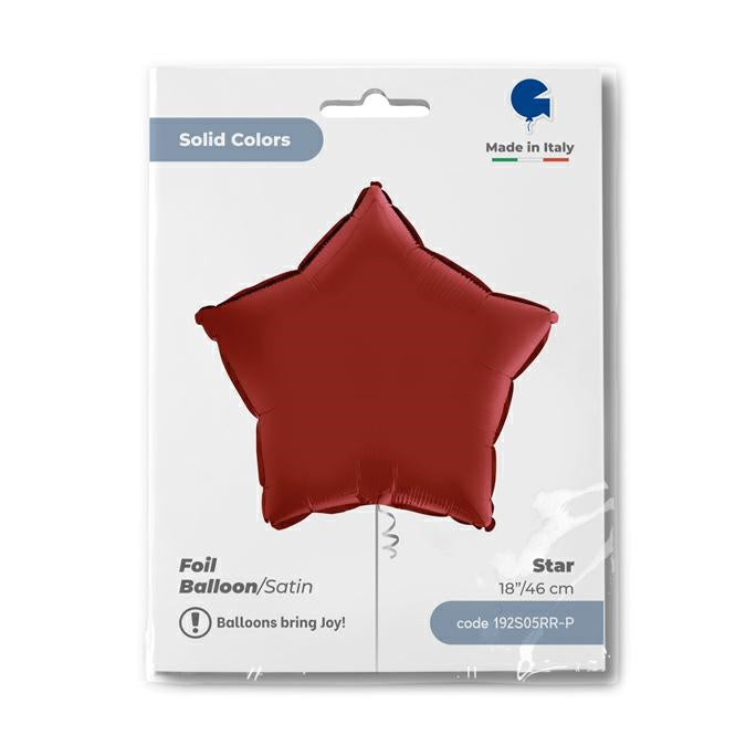 das-kost-mland-dekorationen-stern-folienballon-46cm-satin-rubin-rot image 2