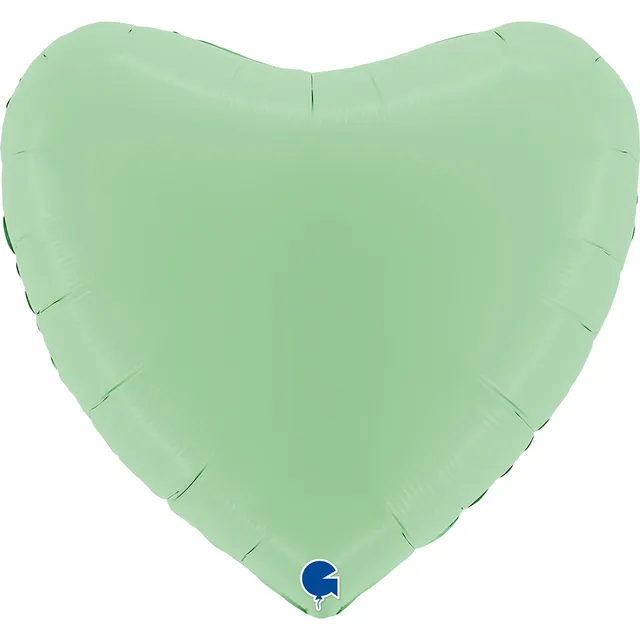 das-kost-mland-uni-herz-folienballon-gr-n-matt-91-cm image 1