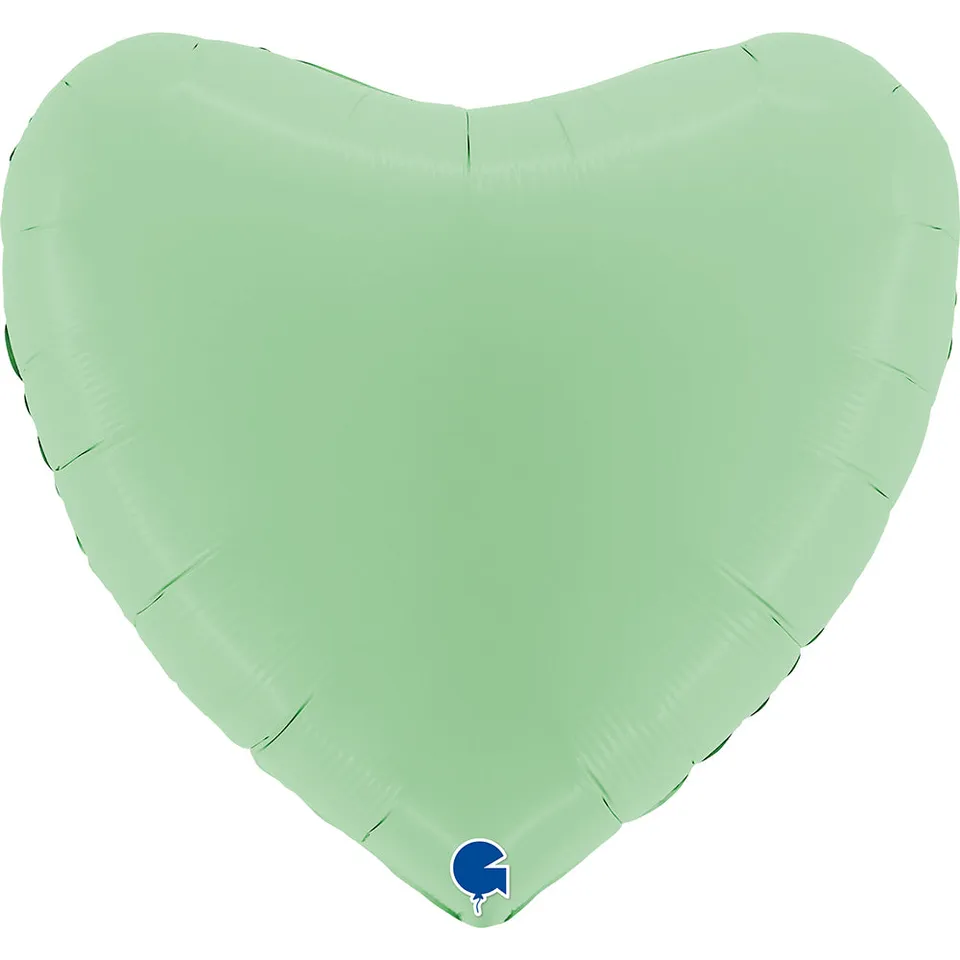 das-kost-mland-uni-herz-folienballon-gr-n-matt-91-cm image 1